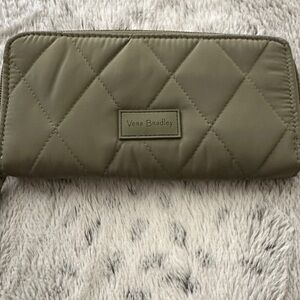 Vera Bradley Olive Quilted Wallet